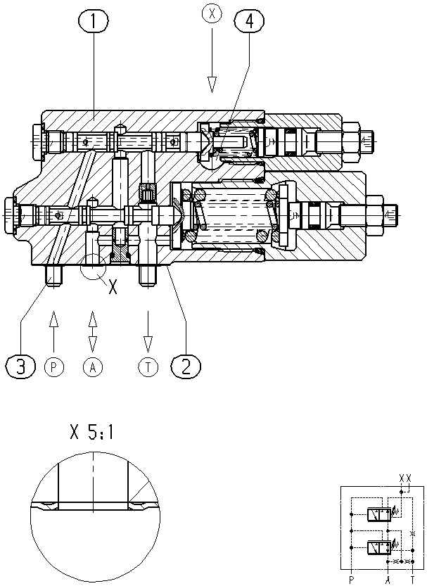 ZAWÓR REGULACYJNY DRSVA10-280+-1/14+-0& — Zeichnung