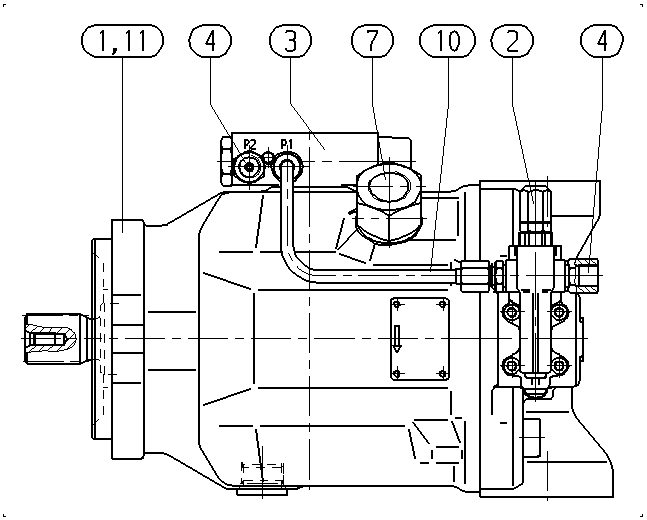 AHA10VO110DFSR/31R-VUC12N00-SO128 — Zeichnung