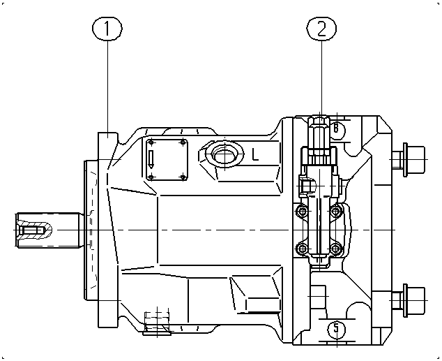 A A10V O 71 DFR1/31R-VSC12K07 -SO651 — Zeichnung