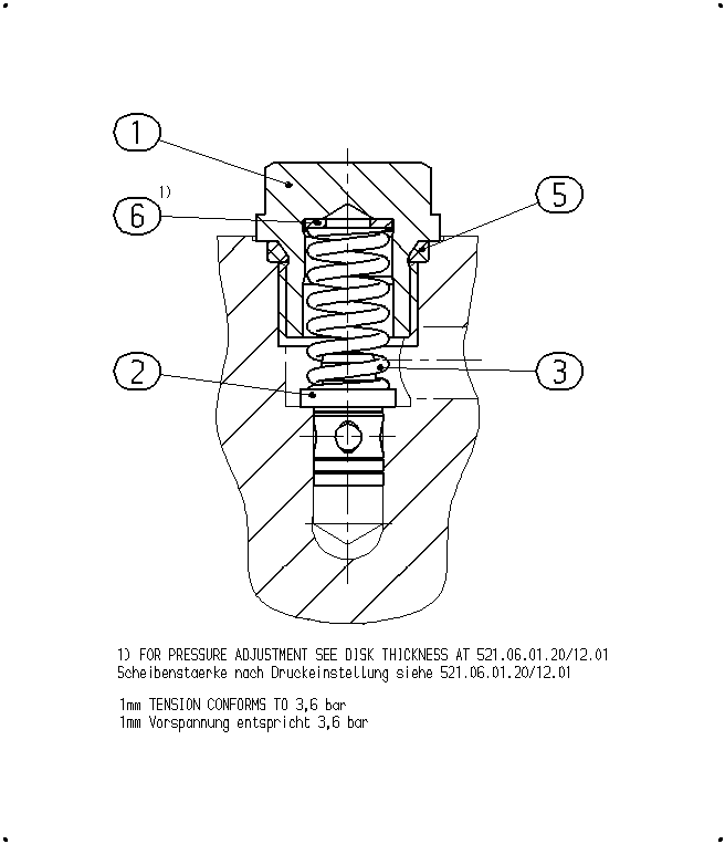 PRESSURE RELIEF VALVE — Zeichnung
