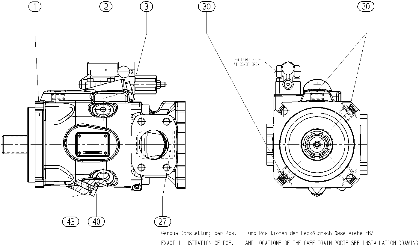 A A10V O 63 DR /53R-VRD62K15 -S1530 — Zeichnung