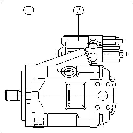 AL A10V O 28 DFR1/52L-VSC62N00 — Zeichnung