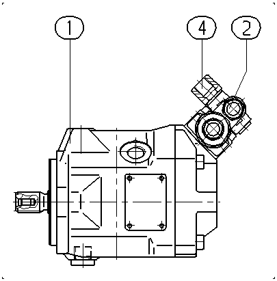 A A10VSO 10 DFR1/52R-PSA14N00 -S1915 — Zeichnung
