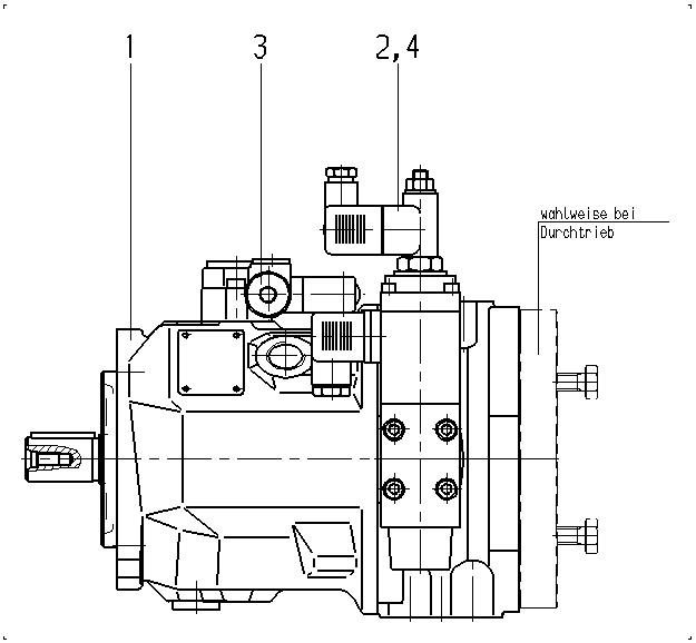 A A10VSO 45 DFE /31R-PPA12K54 — Zeichnung