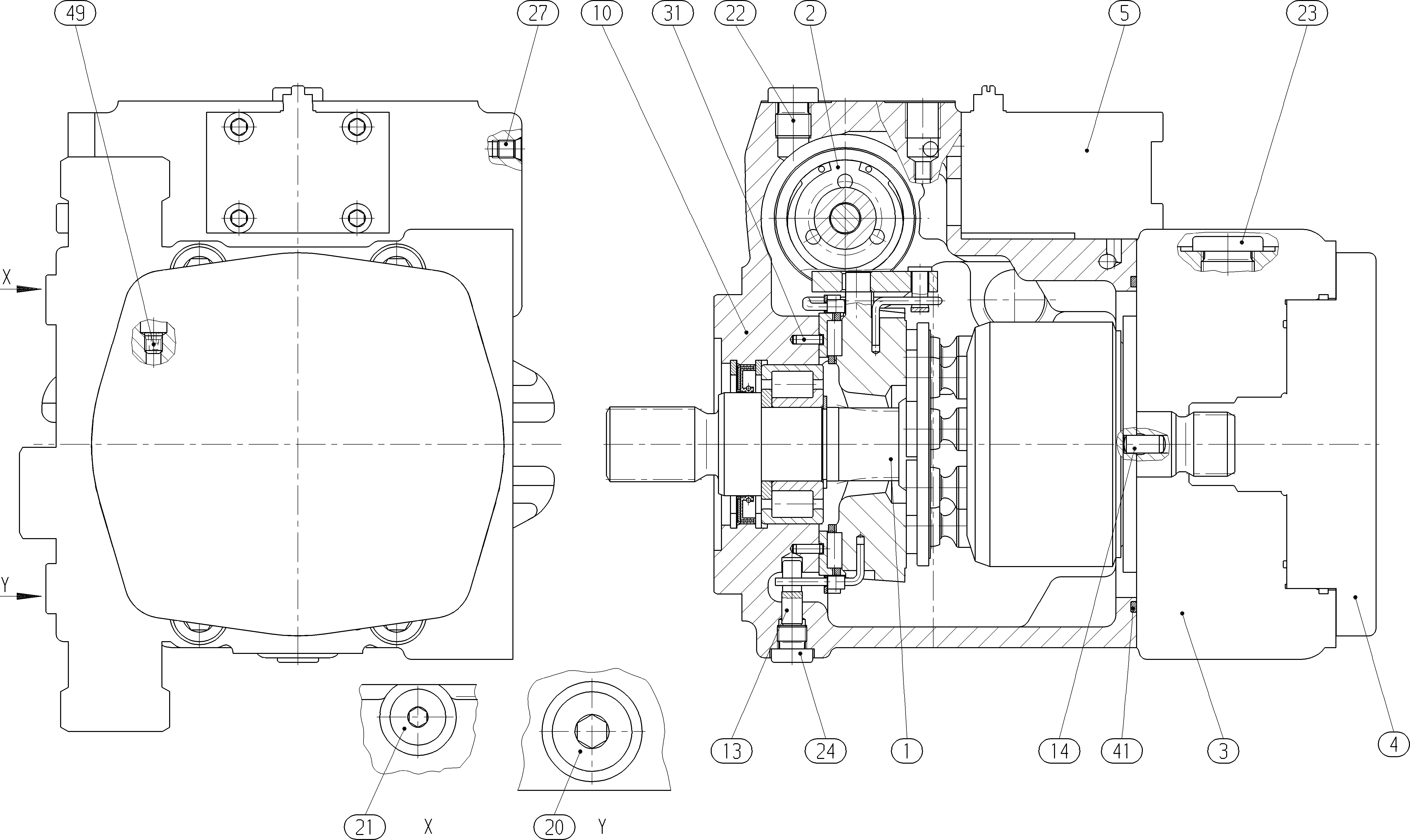 AA10VG28EP31/10R-NSC66F023SC-S — Zeichnung