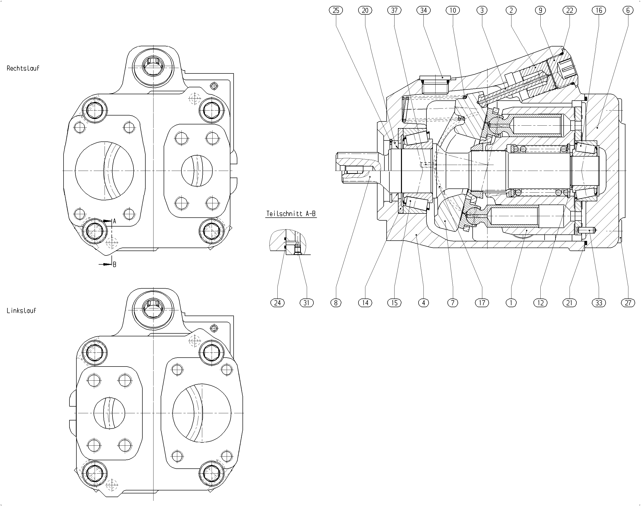 G A10V O 85 OV /52L-VTC11N00 -SO710 — Zeichnung