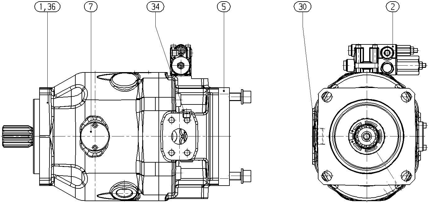 A A10V O180 DRS /32L-VSD72U17 -SO413 — Zeichnung