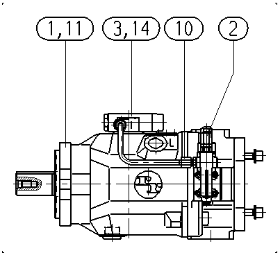 A A10VSO 28 DFLR/31W-VSA12K52 -SO160 — Zeichnung