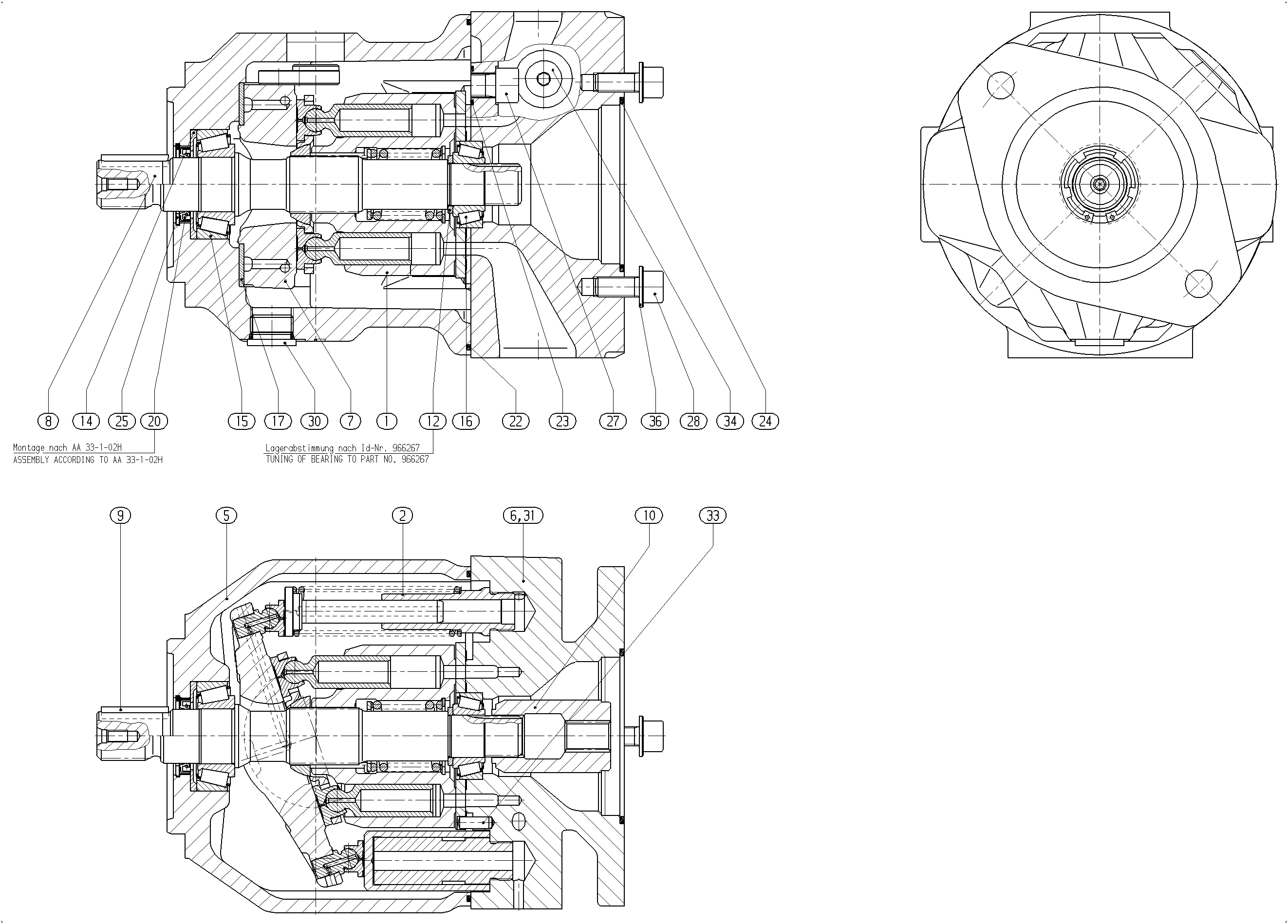 G A10VSO 45 DFE /31R-VRA12KB4 LR -SO469 — Zeichnung