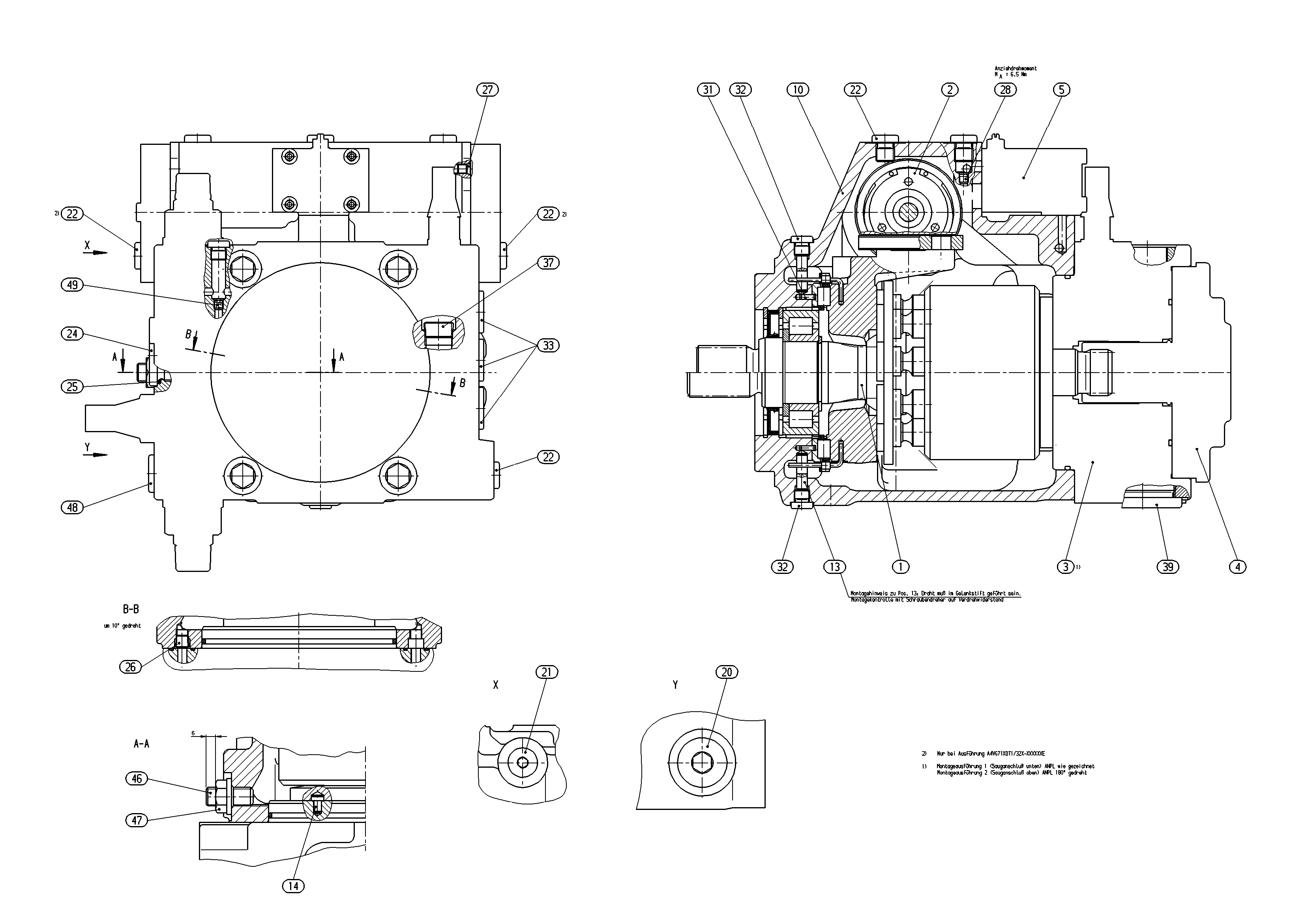 A4VG71EP4D1/32L-NSF02N001EP — Zeichnung