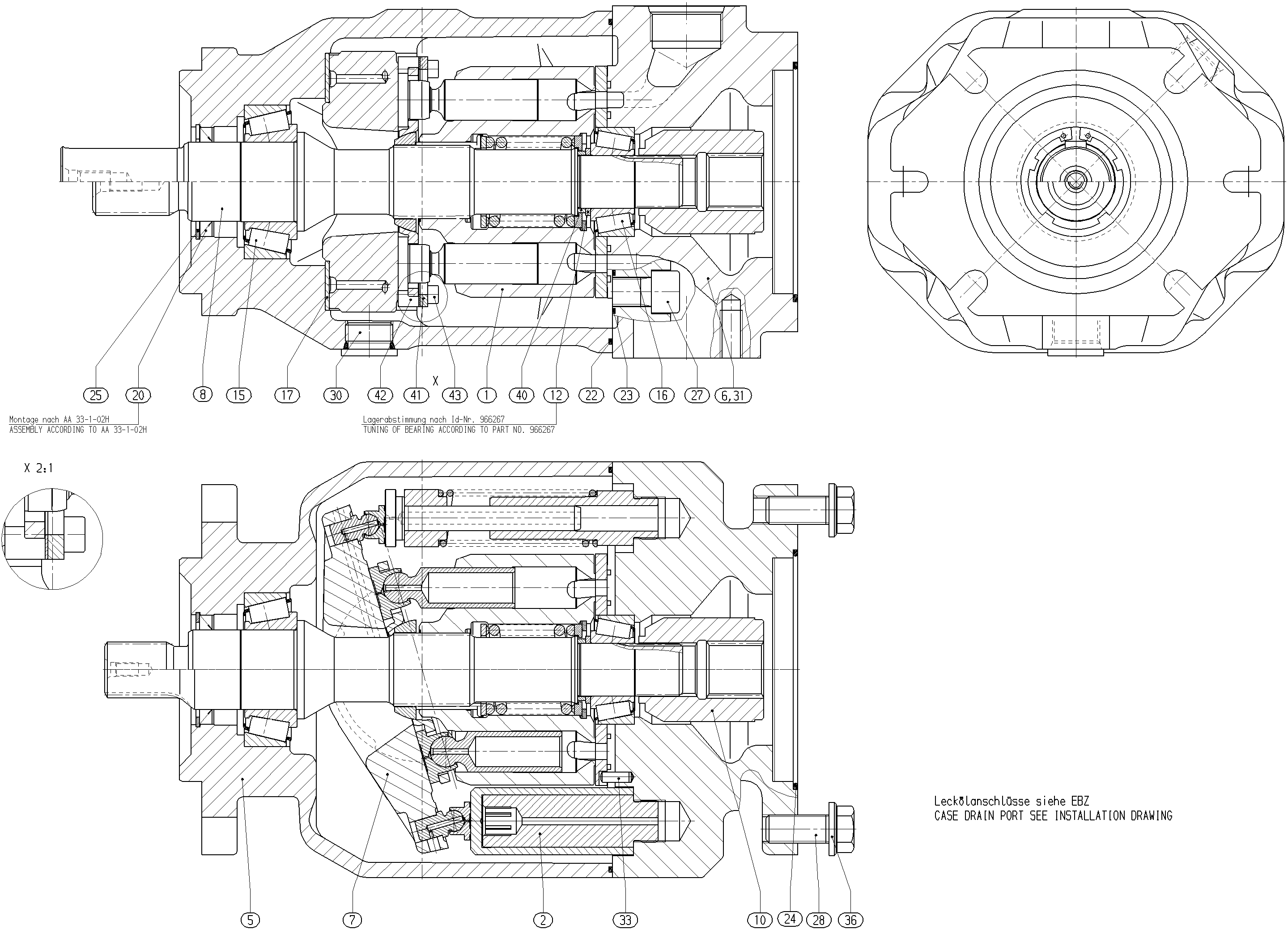 GH A10V O100 OV /31R-VSD73K07 -S1930 — Zeichnung