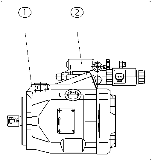 A A10V O 45ED 71/53L-VSC11N00T — Zeichnung