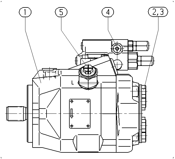 APA10VO45DFR1/52R-PSC11N00-S1220 — Zeichnung