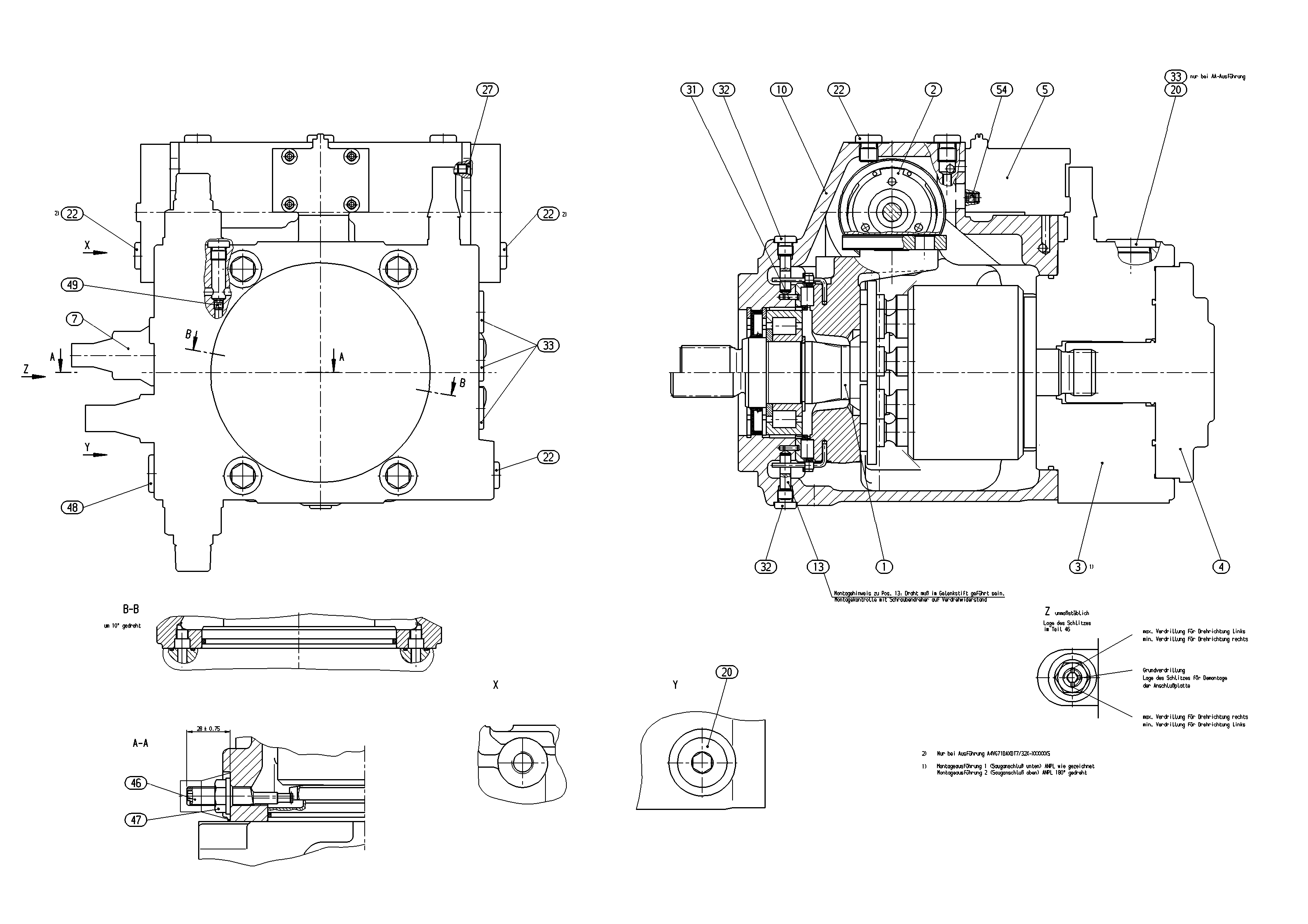 AXIAL-PISTON PUMP — Zeichnung