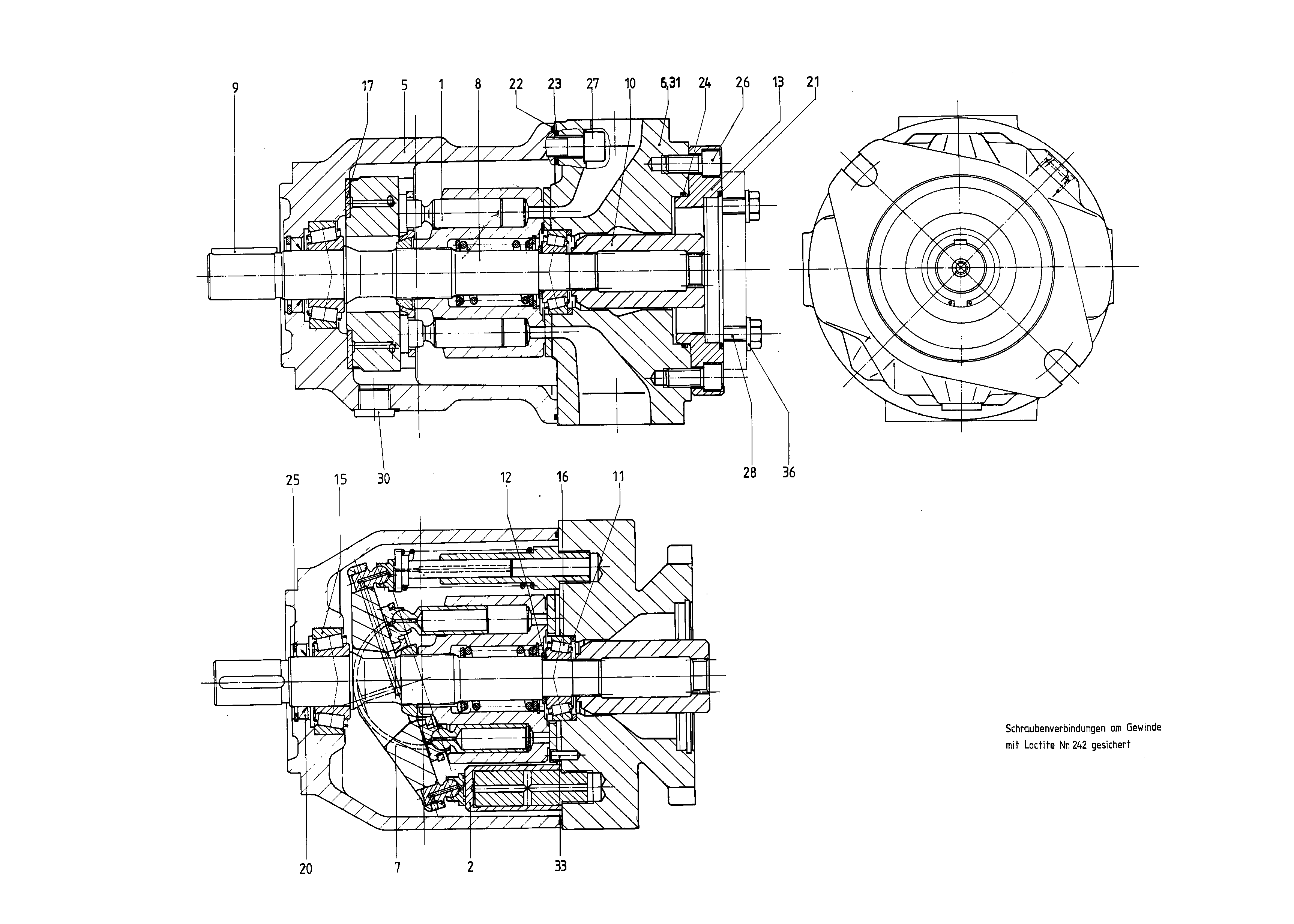 G A10VSO 71 OV /31R-PPA12K54 — Zeichnung