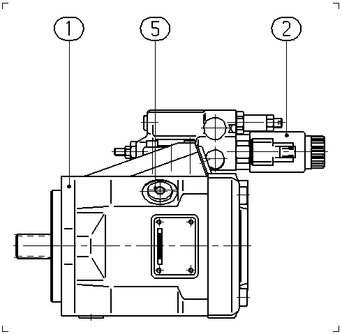 A A10VNO 45ED 72/52L-VRC11N00P -S1457 — Zeichnung