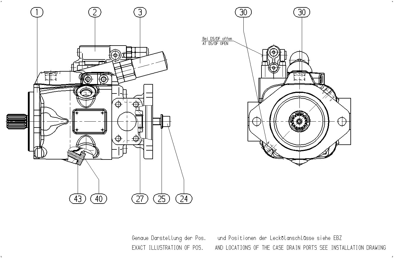 A A10V O 45LA8DS/53R-VSC62K01 -S2556 — Zeichnung