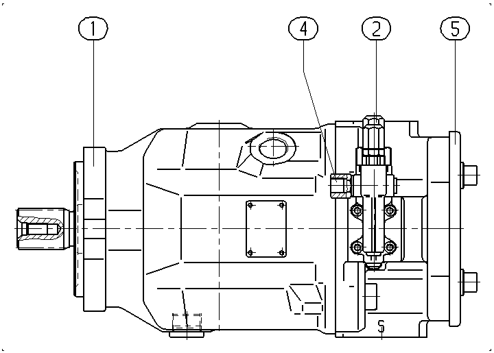 A A10VSO 45 DRG /31R-PRA12KD3 — Zeichnung