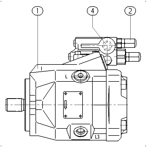 AH A10V O 45 DFR1/52R-VSC11N00 -S1194 — Zeichnung