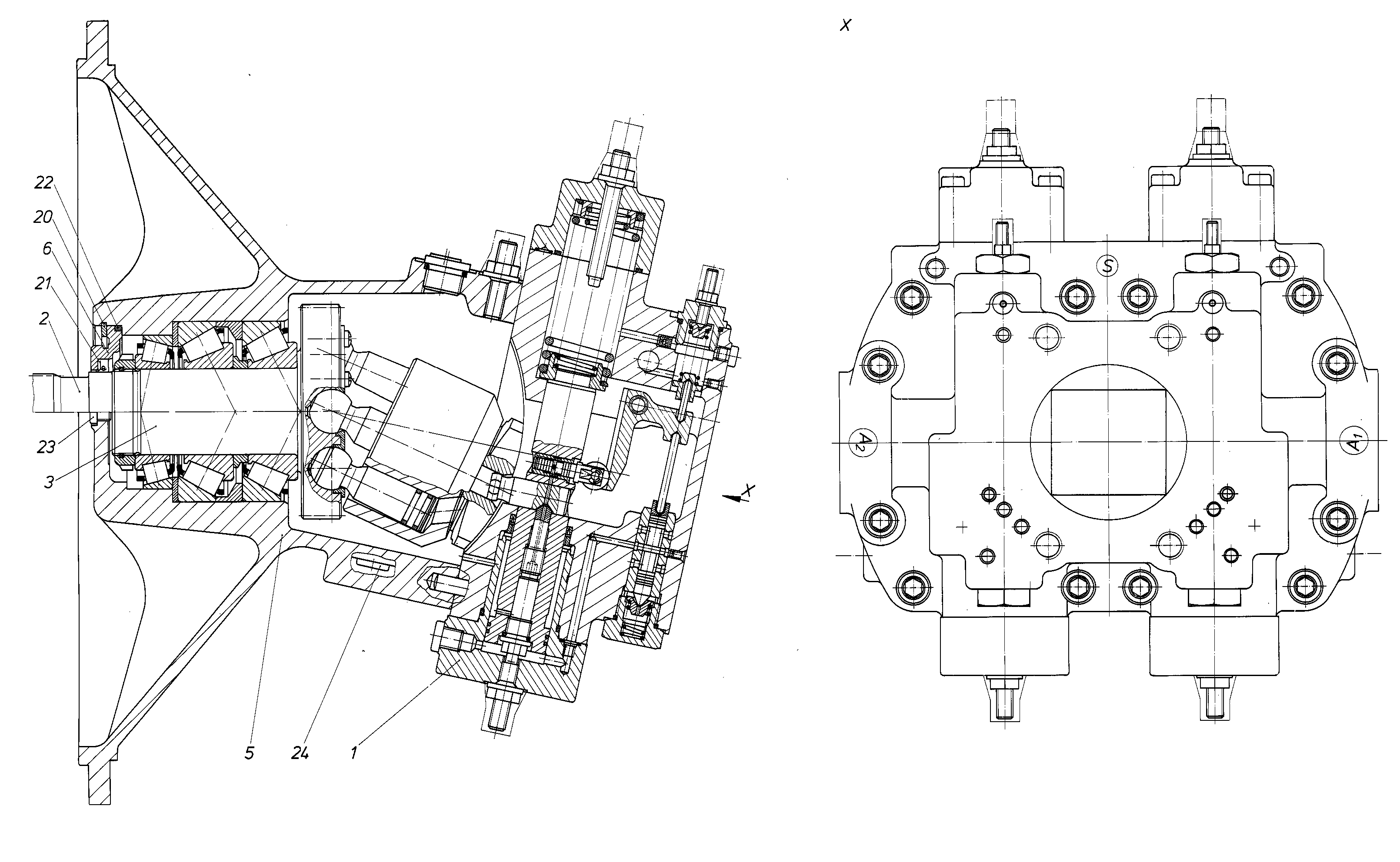 A8VO80LR/60R1-PZG05N00 — Zeichnung