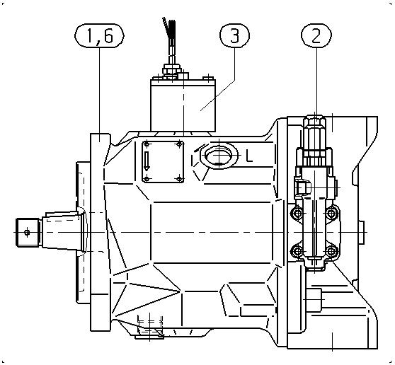 A A10V O 71 DFR /31R-PCC12N00 -SO898 — Zeichnung