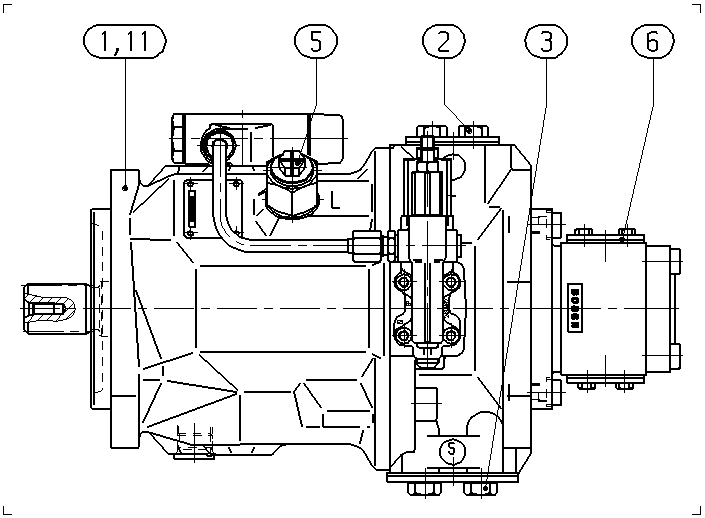 AL A10V O 71 DFLR/31R-VSC42G40 -S2958 — Zeichnung