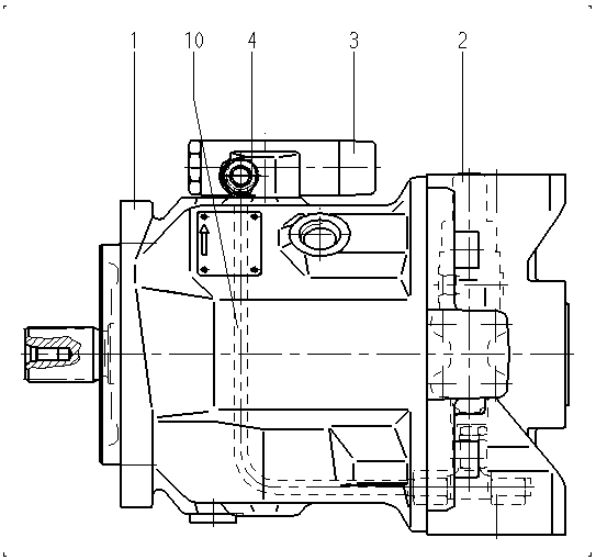 A A10V O 71 FHD /31L-PSC62N00 -SO525 — Zeichnung