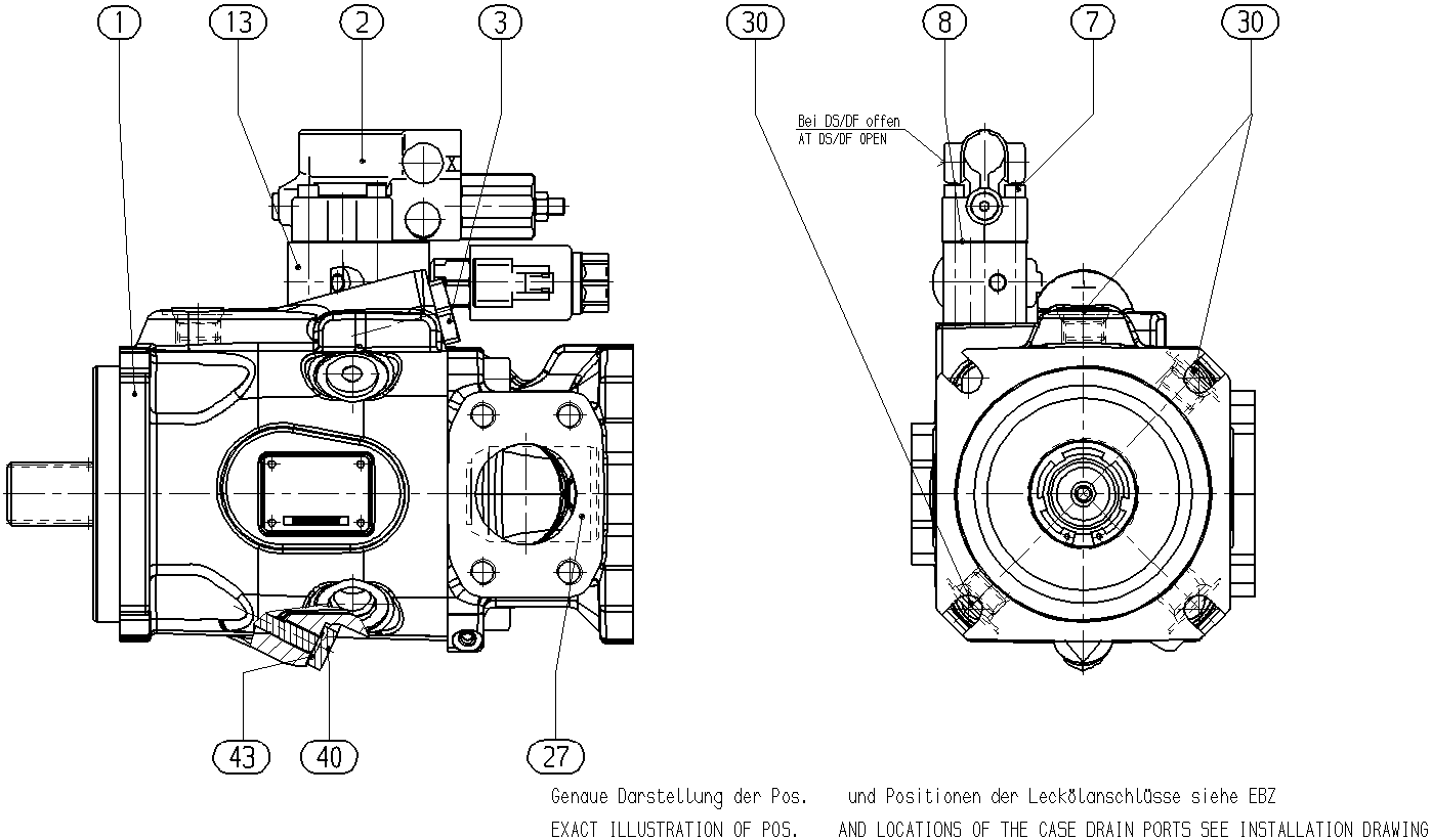 A A10V O 63 DR /53R-VRD62K15 -S2488 — Zeichnung