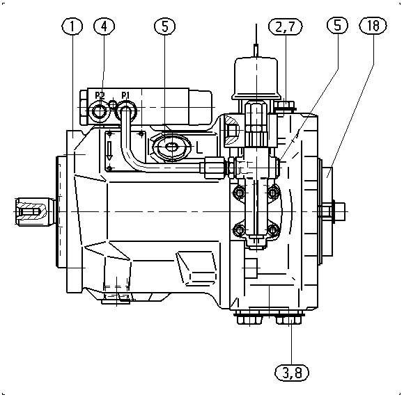 AL A10V O 45 DFSR/31R-VSC62K01 -SO826 — Zeichnung