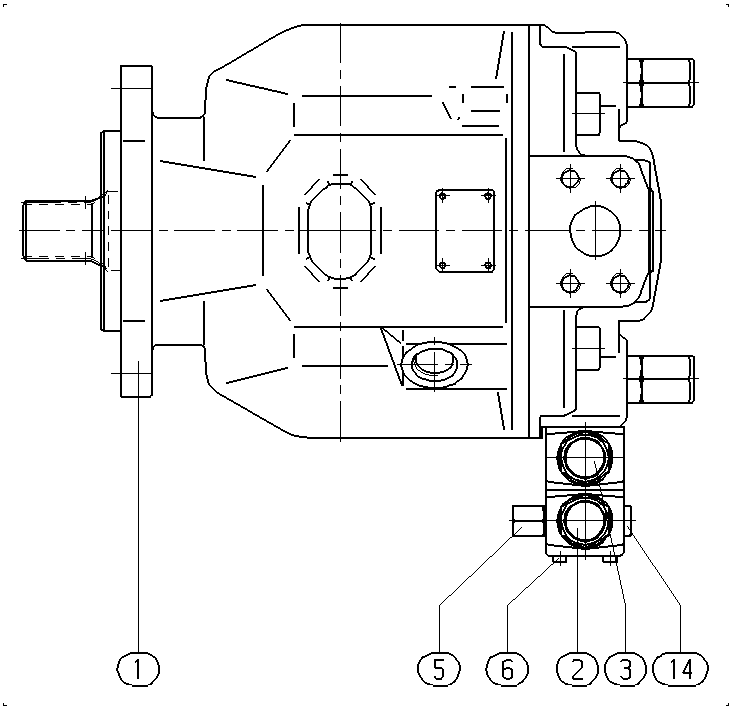 AXIAL-PISTON PUMP — Zeichnung