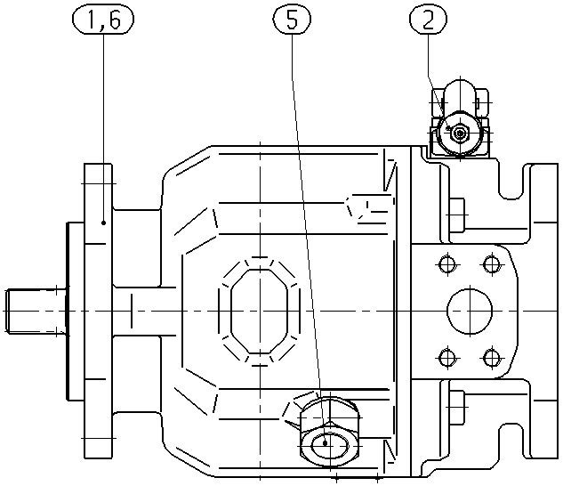A A10V O100 DR /31L-VWC12K01 -SO 52 — Zeichnung