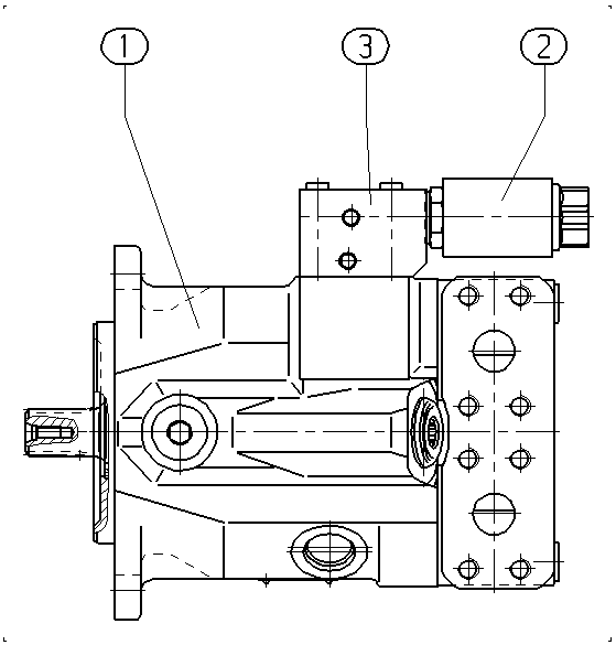 A A10V M 45 EZ1 /52W1-VUC60N000DH — Zeichnung