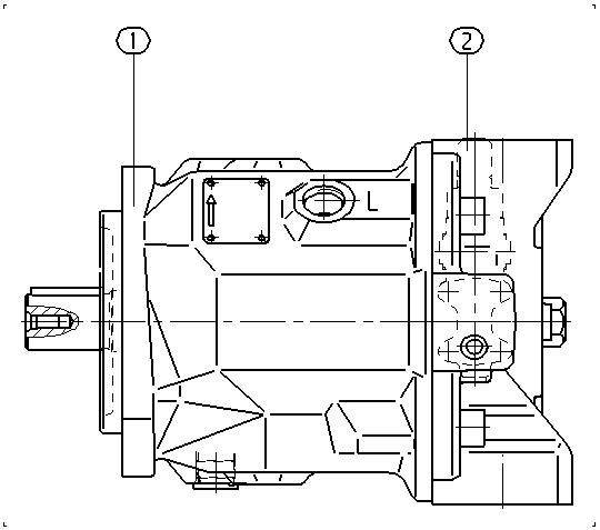 A AA10VSO 71 DR /31L-VKC92N00 — Zeichnung