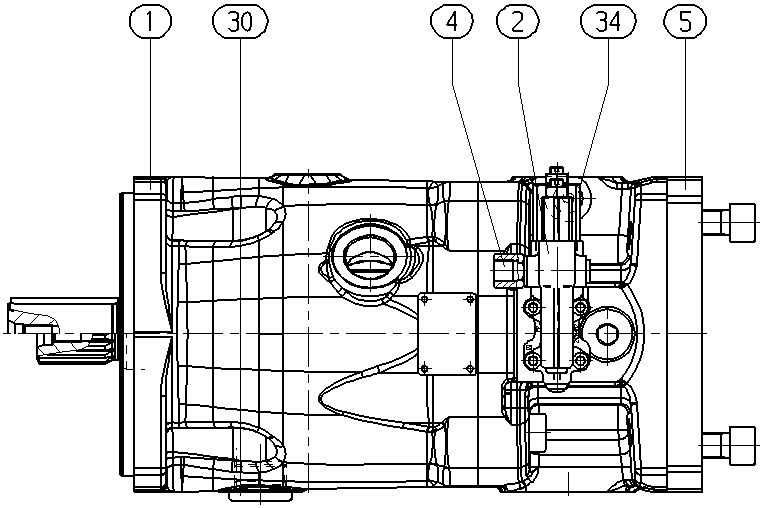 AXIAL-PISTON PUMP — Zeichnung