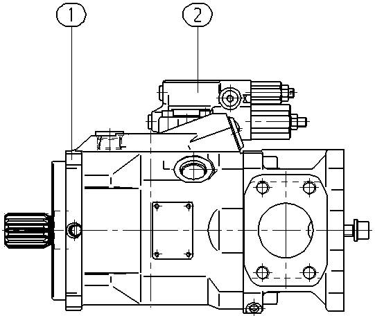 A A10V O 60 DFR1/52R-VSD12K01 -S1950 — Zeichnung