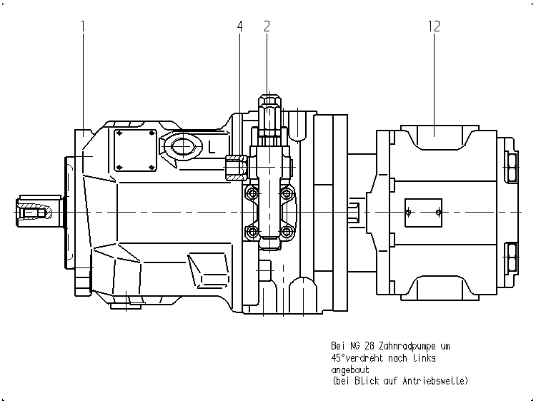 AA10VSO100DRG/31R-PPA12M30 — Zeichnung