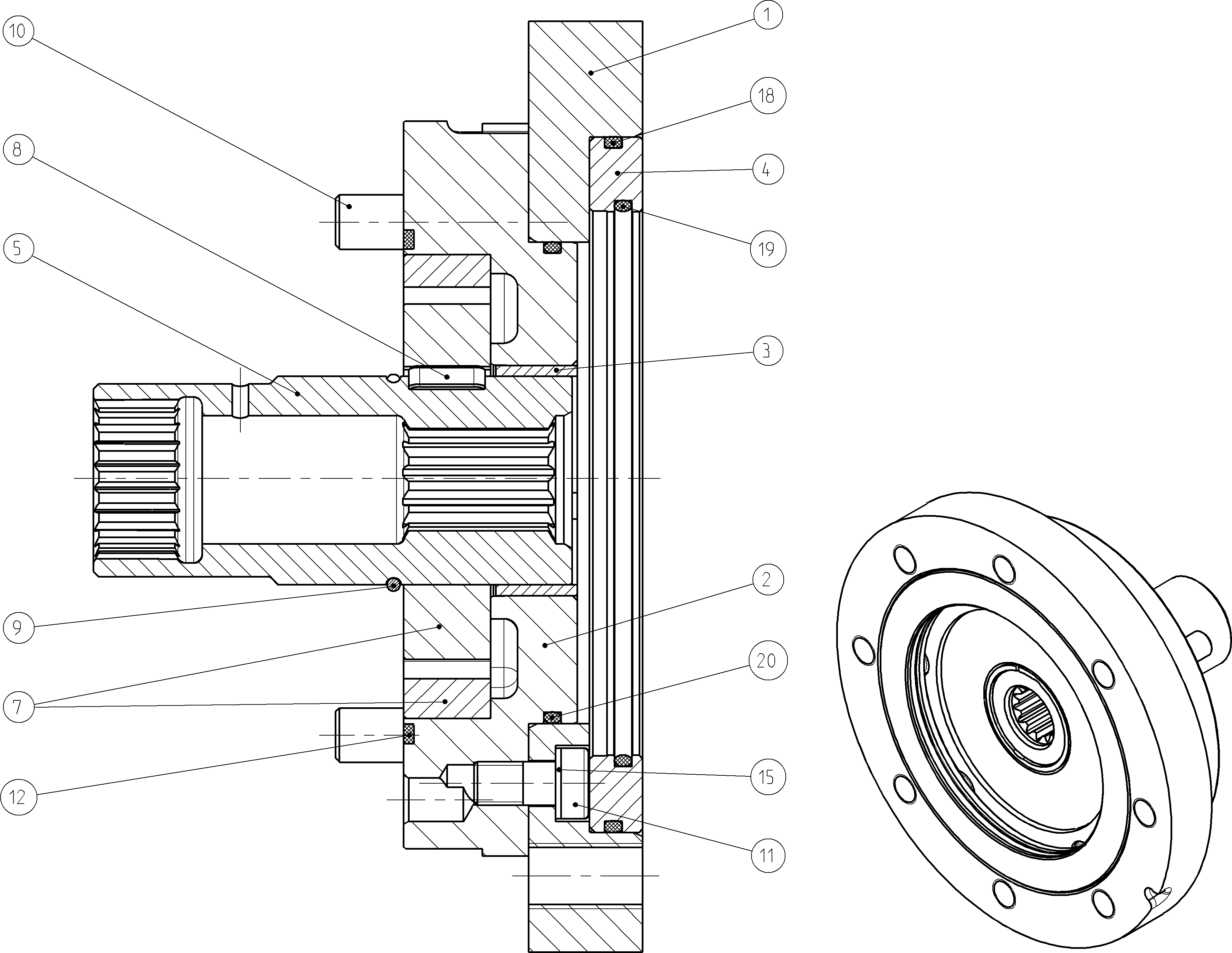 INTERNAL GEAR PUMP — Zeichnung