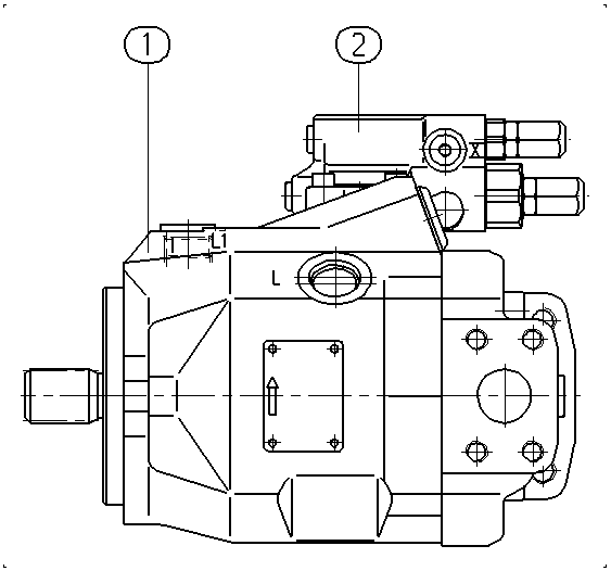 A A10V O 45 DFR1/52L-PSC12N00 -SO937 — Zeichnung