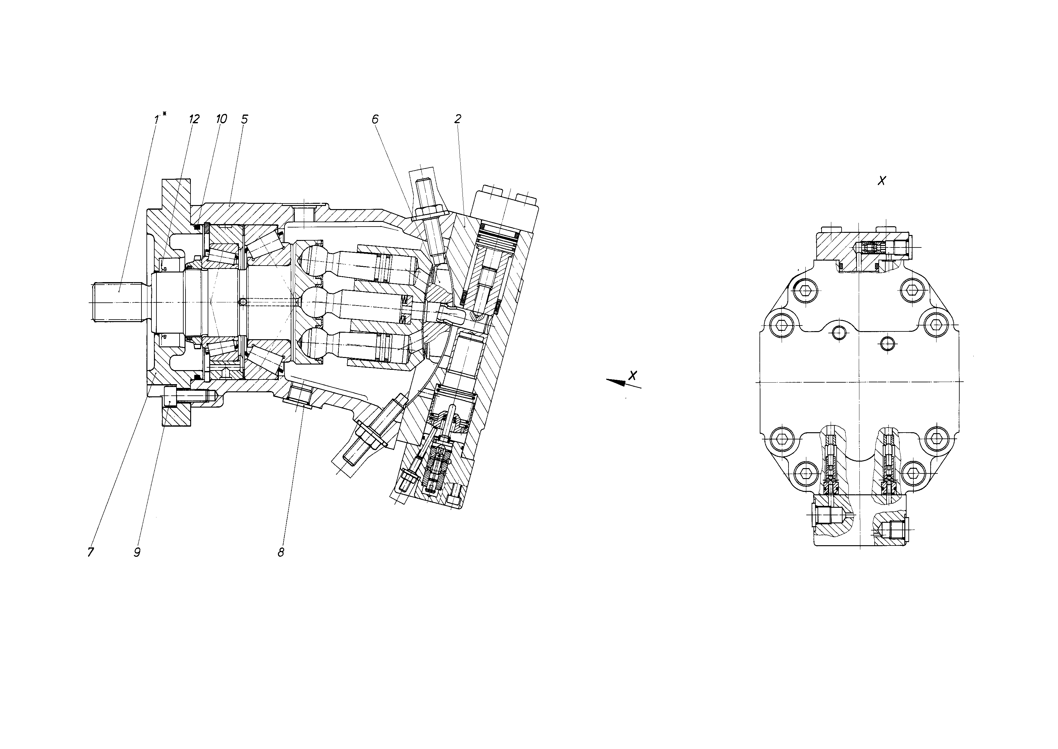 AA6VM80HA1/60W-PSD020A-S — Zeichnung
