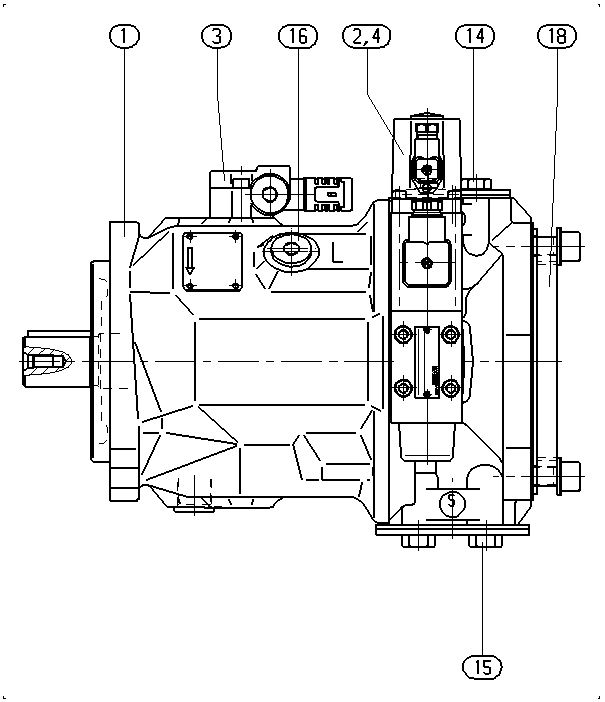 A AA10VSO 71 FE1 /31R-PKC62K03 — Zeichnung