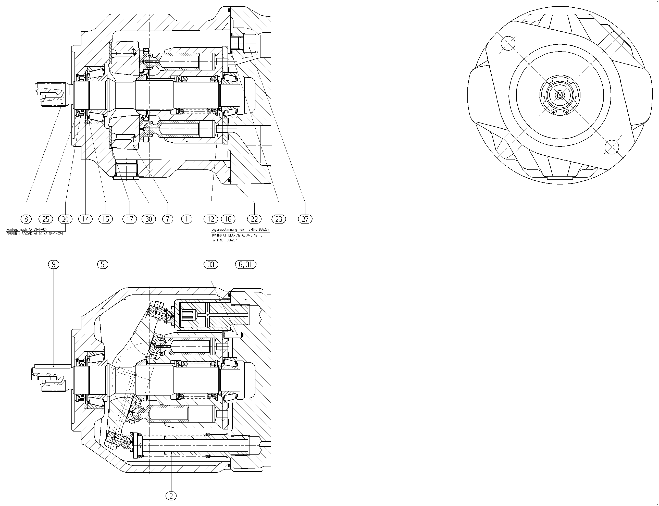G A10V O 45 OV /31L-VSC11N00 -S1113 — Zeichnung