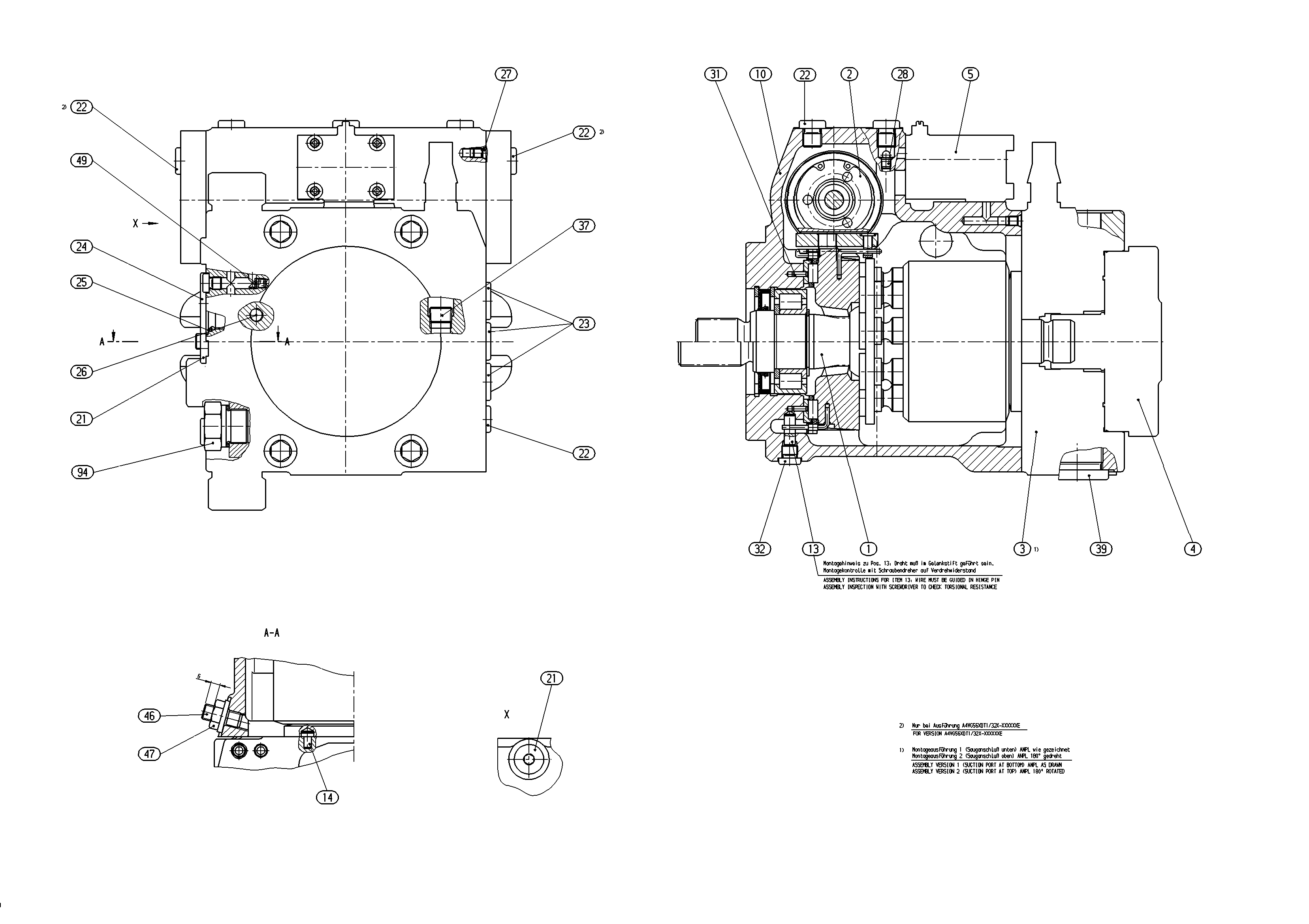 A4VG56EP4DT1/32L-NSC02N003EP-S — Zeichnung