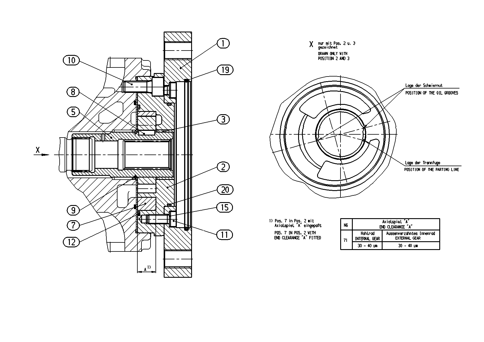 INTERNAL GEAR PUMP — Zeichnung