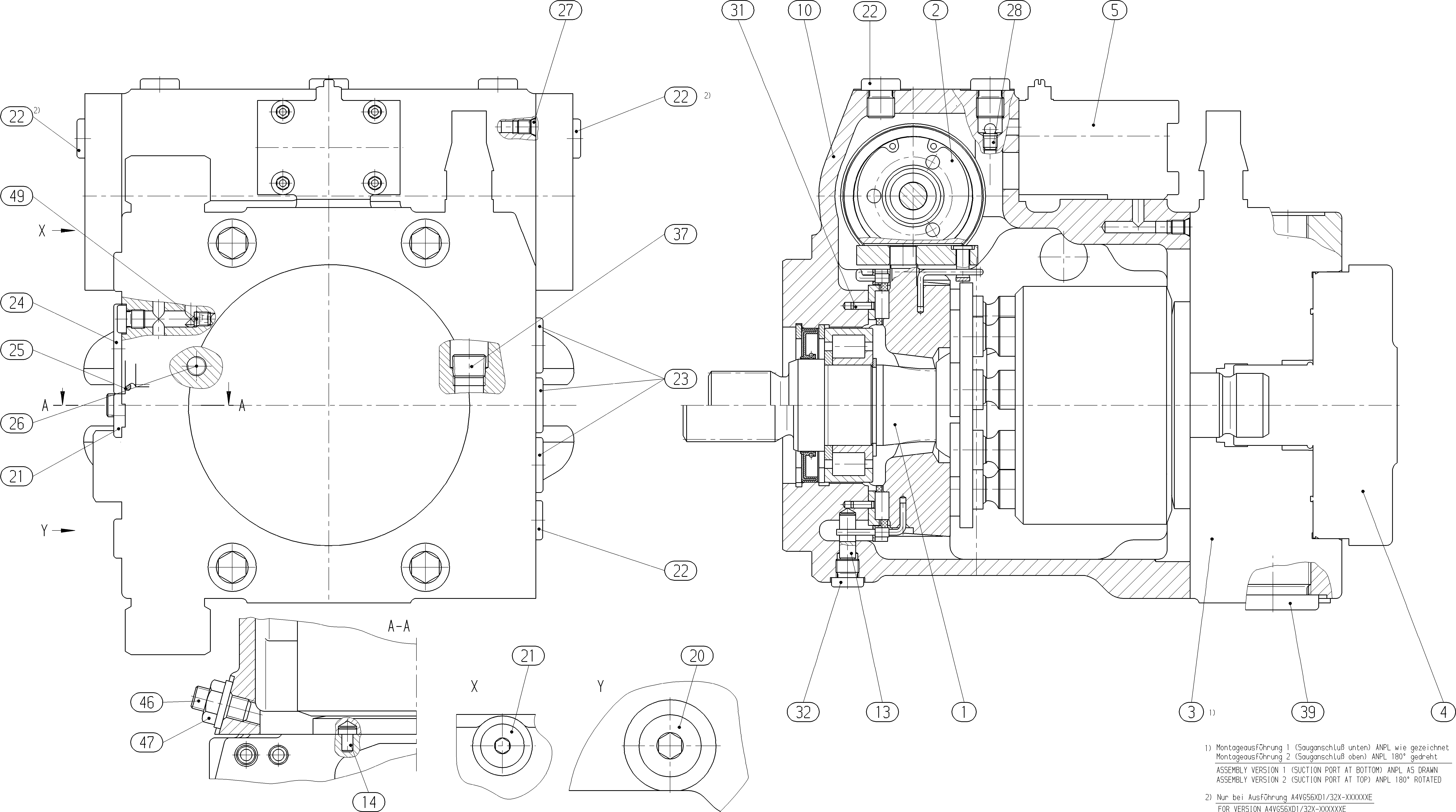 AXIAL-PISTON PUMP — Zeichnung