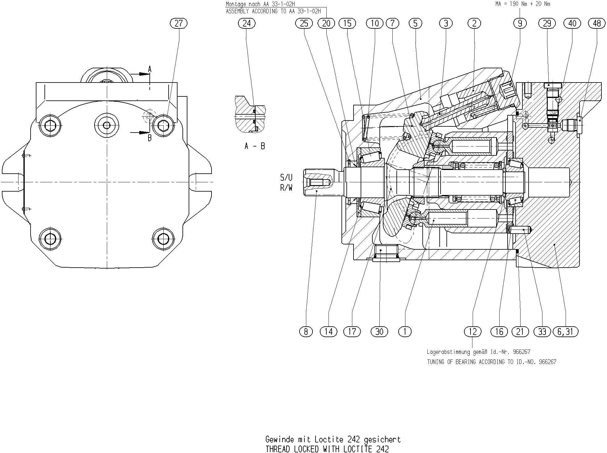 G A10V O 28 OV /52W-VSC68N000 -SO854 — Zeichnung