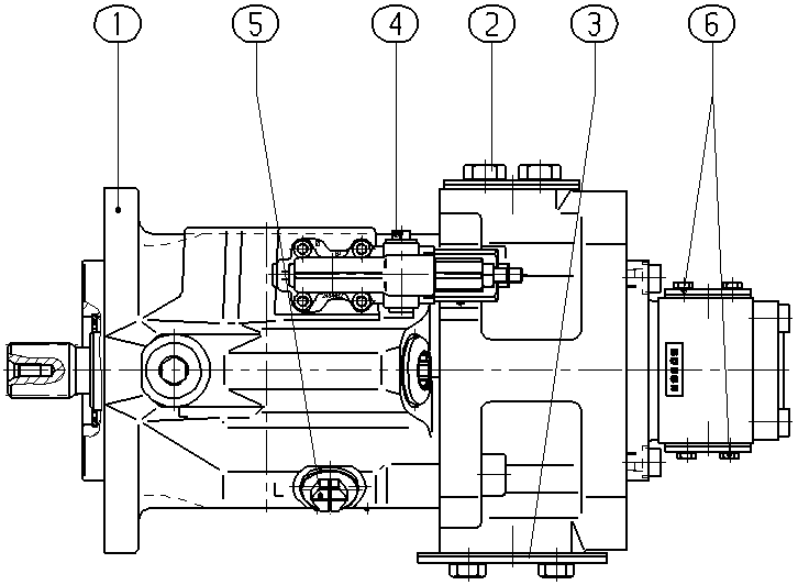 AL A10V O 85 DFR1/52R-VUC12G10 — Zeichnung