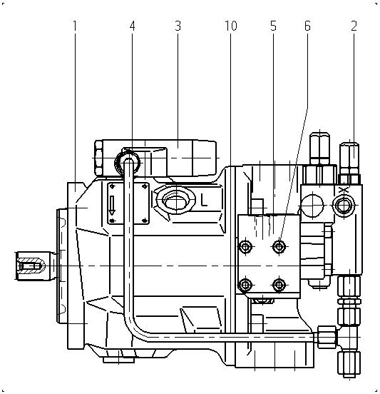 A A10V O 45 FHD /31R-VSC62N00 -SO105 — Zeichnung