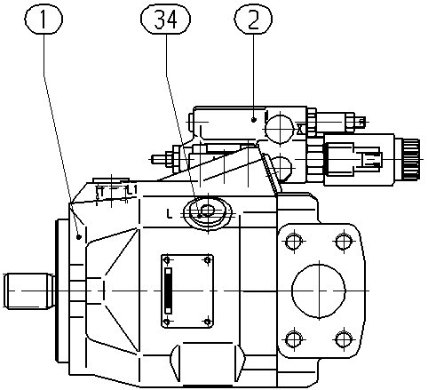 A A10V O 45ED 72/52R-VSC12N00P -S1457 — Zeichnung