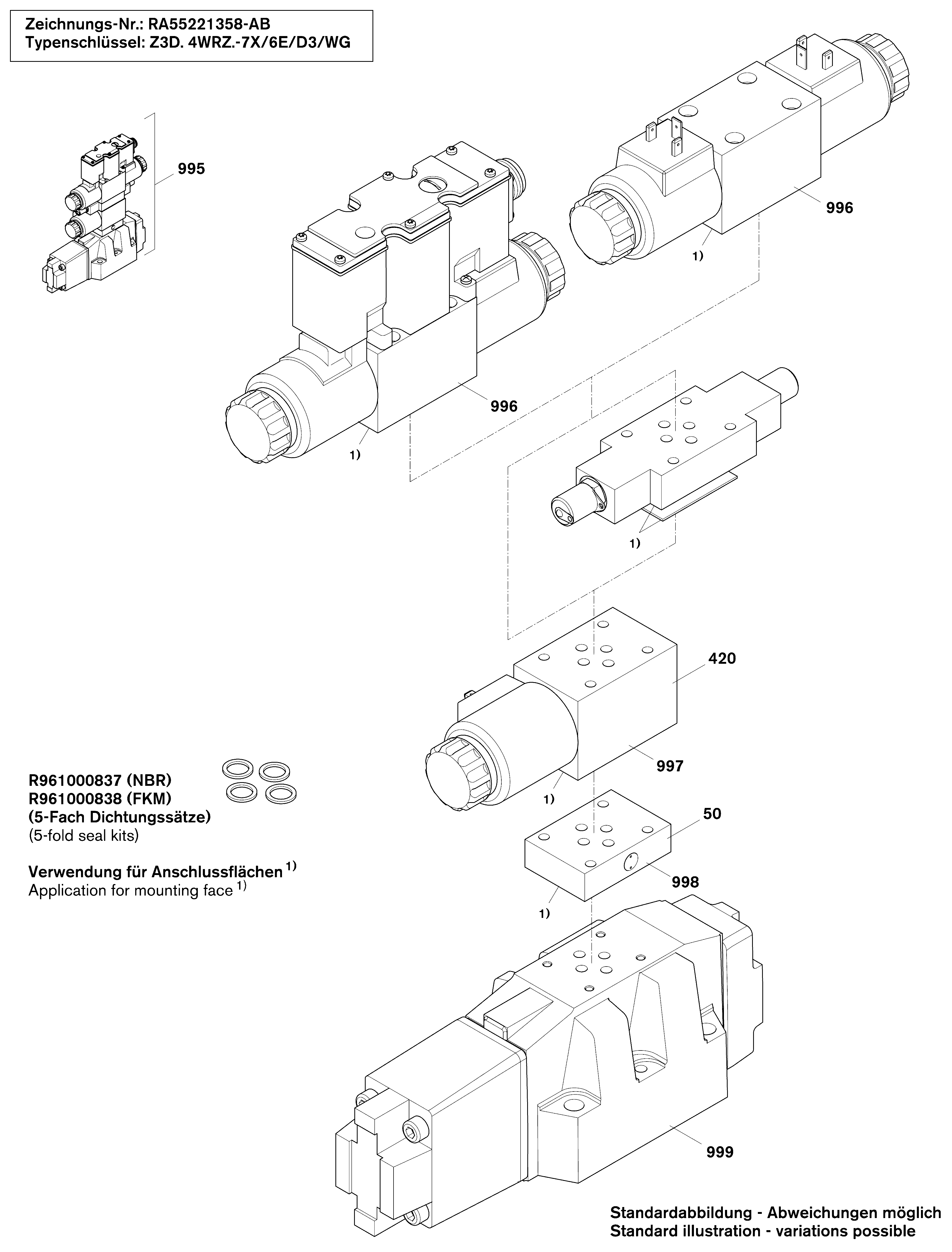 4WRZ 16 E150-7X/6EG24N9ETK4/D3WG152M — Zeichnung