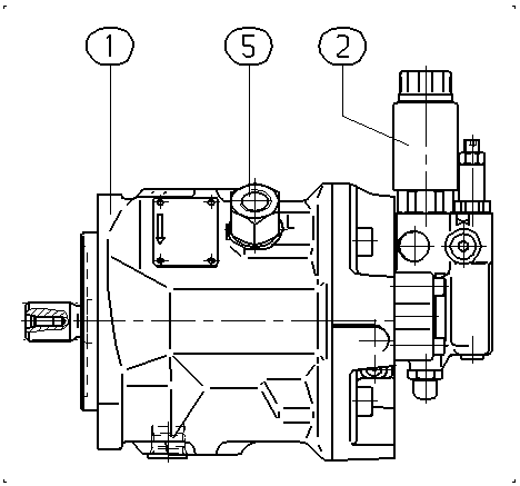 AA10VO45ED73/31R-VSC11N00P — Zeichnung
